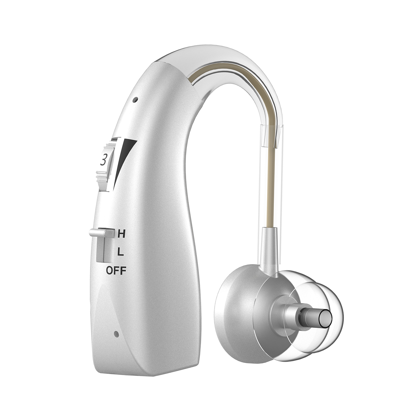 Silver color hearing aid devices factory price