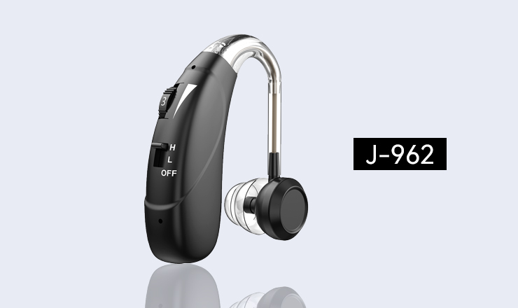 HomeWellness J-962 medical hearing aids devices black color