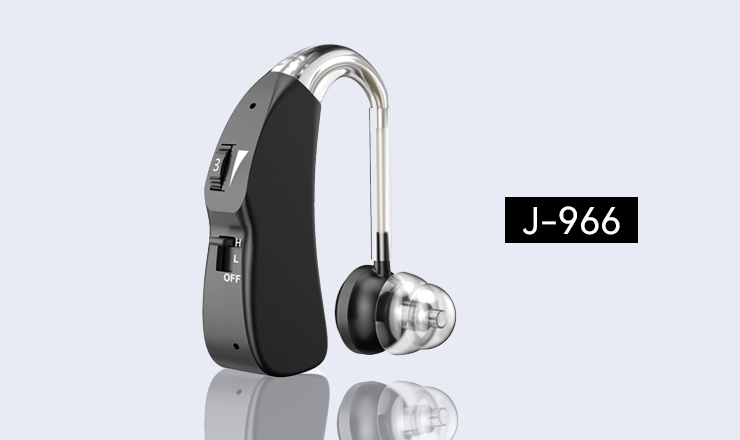 HomeWellness J-966 hearing aids amplifier black color